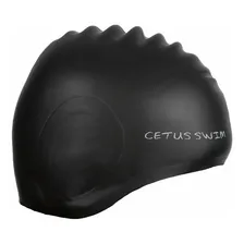Touca De Natação Cobre Orelhas Cetus Cor Preto Foto mini  2