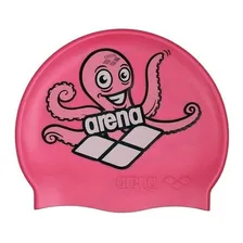 Touca De Natação Arena Multi Jr. Infantil 100% Silicone Rosa Desenho do tecido Polvo Tamanho Unico Foto mini 1