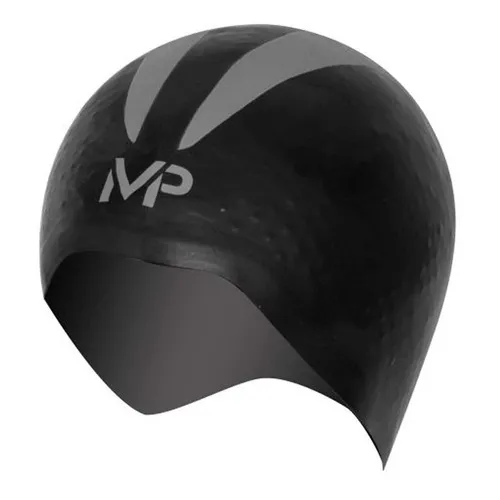 Touca De Silicone Michael Phelps Modelo X-o Cores Cor Preto/Cinza Tamanho M Foto 1