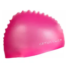 Touca De Silicone Para Natação Cetus Cor Rosa Foto mini 2