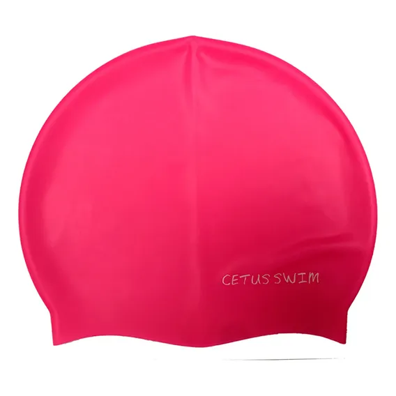Touca De Silicone Para Natação Cetus Cor Rosa Foto 1