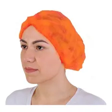 Touca Descartavel Laranja Tnt C/100 Foto mini 1