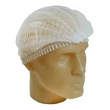 Touca Descartável Pct C/ 100 Unidades Cozinheira Hospitalar Cor Branca Foto mini 4