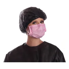 Touca Descartável Tnt Sanfonada Pacote C/ 100 Und Protdesc Cor Preta Foto mini 2