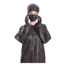 Touca Elastico Descartavel Preto (pct 100) Protdesc Foto mini 4
