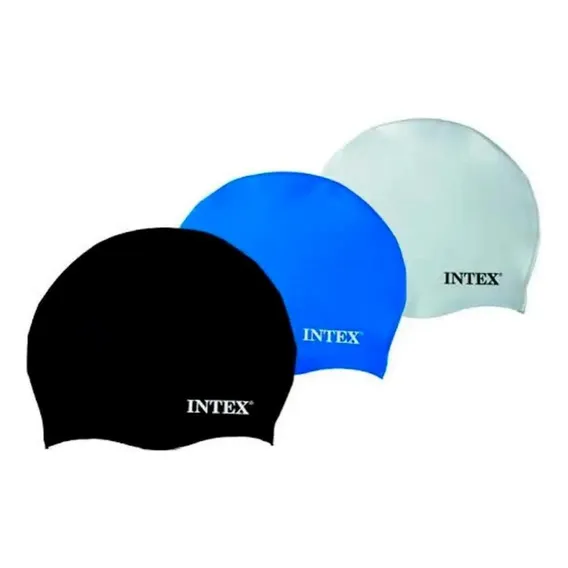 Touca Natação De Silicone Cores Variadas Intex Cor Variado Foto 1