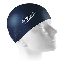 Touca Natação Esportiva Speedo Silicone Lisa Azul Marinho Foto mini 1