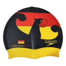 Touca Natação Hidroginástica Speedo Países Cor Variada Desenho Do Tecido Alemanha Tamanho Adulto Foto mini 1