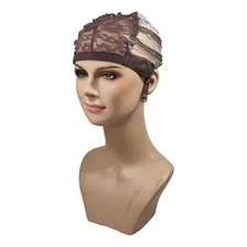 Touca Para Confecção De Peruca Lace Wig Marrom Escuro Foto mini 1