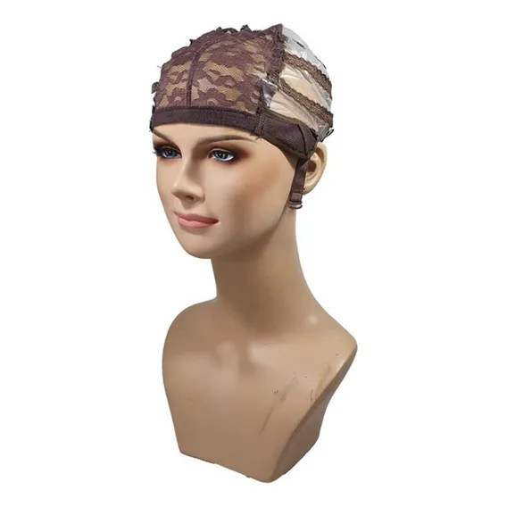 Touca Para Confecção De Peruca Lace Wig Marrom Escuro Foto 1