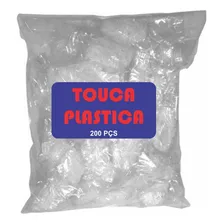 Touca Plastica Para Banho Descartável Cx 200 Foto  mini 1