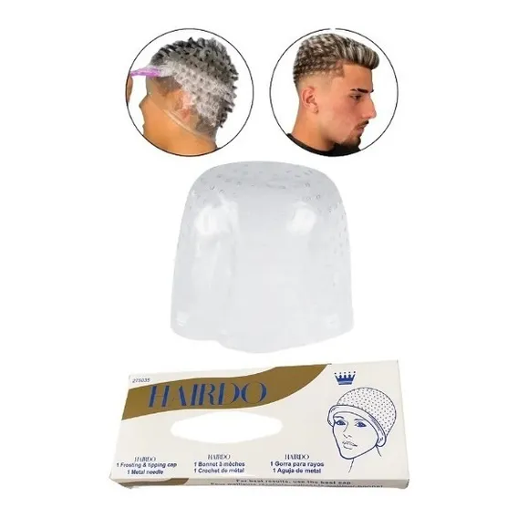 Touca Silicone Hairdo Transparente Mechas Luzes Cabelo Foto 1