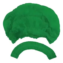 Touca Toca Descartável Verde Tnt Sanfonada 100un Touca Verde Foto mini 1
