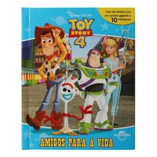 Toy Story 4 Livro + Cenário + 10 Miniaturas Para Brincar Foto mini 1
