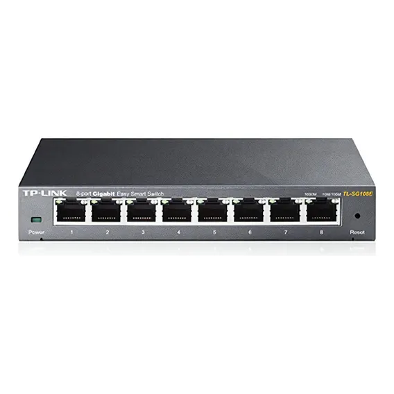 Tp-link Hub Switch 08p Tl-sg108e 10/100/1000 Unmanaged Pro Foto 1