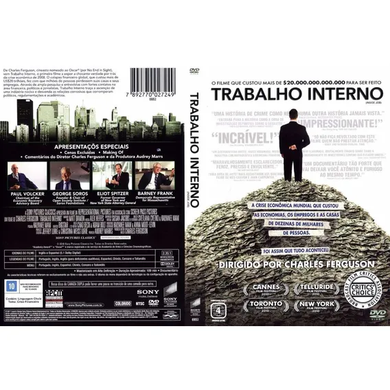 Trabalho Interno Dvd Original Lacrado Documentário Foto 1