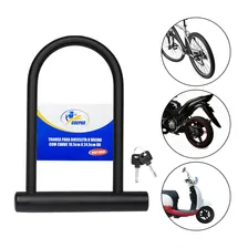 Tranca U Para Bicicletas E Motos Guepar G6 Máxima Proteção Cor Preto Foto mini 2