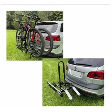 Transbike P/reboque P/2 Bike Sinalizador Suporte P/ Placa Cor Preto Foto mini  3