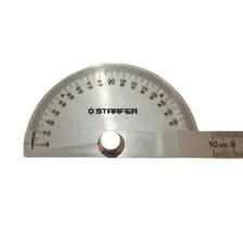 Transferidor De Grau Régua Aço Inox 180° Graus Starfer Foto mini 2