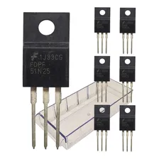 Transistor Fet Mosfet Fdpf51n25 (6 Peças) P51n25 51n25 N25 Foto mini 1