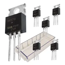 Transistor Fet Mosfet Irf3710 (5 Peças) Irf 3710 Irf-3710 Foto  mini 1