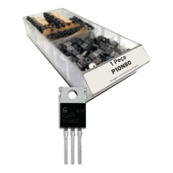 Transistor Fqp10n80 P10n80 P10 N80 P 10n80 Foto 1