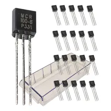 Transistor Mcr100-6 (20 Peças) Mcr 100-6 Mcr100 Mcr-100 Scr Foto mini  2