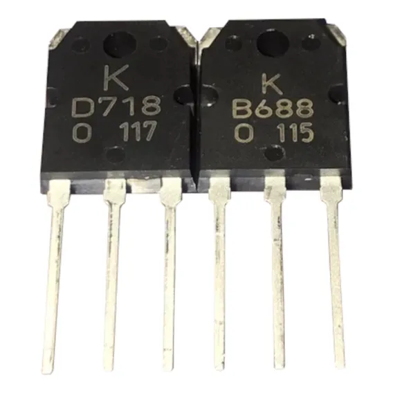 Transistor Par 2sb688 2sd718 (2 Pares) B688 D718 Foto 1