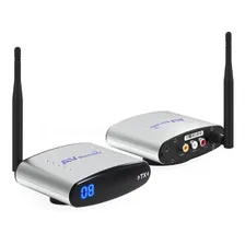 Transmissor Wirelless Tv Full Hd Receptor S/ Fio 2,4ghz + Cor Prata Foto mini 1