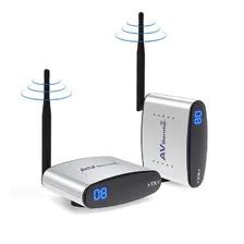 Transmissor Wirelless Tv Full Hd Receptor S/ Fio 2,4ghz + Cor Prata Foto mini 2