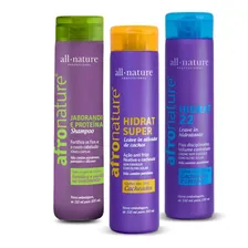 Tratamento Afro All Nature Hidrat 22 + Super + Shampoo Cacho Foto mini 1