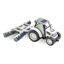 Trator Brinquedo Miniatura Arado Hastes Articulada Retráteis Foto mini 1