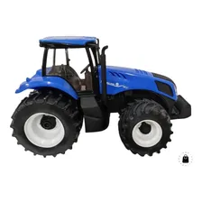 Trator Brinquedo Miniatura New Holland T8 Agriculture Usual Cor Azul-escuro Foto  mini 1