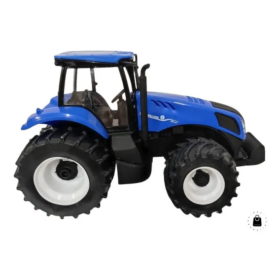 Trator Brinquedo Miniatura New Holland T8 Agriculture Usual Cor Azul-escuro Foto 1
