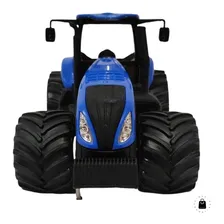 Trator Brinquedo Miniatura New Holland T8 Agriculture Usual Cor Azul-escuro Foto mini  2