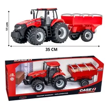 Trator Case Magnum Graneleiro Réplica Brinquedo Realista AFS 380 Usual Brinquedos Foto mini  3