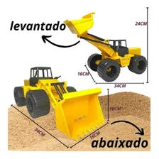 Trator De Brinquedo Combo Escavadeira - Cardoso Cor Amarelo Foto mini 4