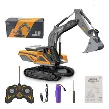 Trator Escavadeira Esteira Rc Controle Remoto 8 Canais 8ch Foto mini 1