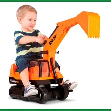 Trator Escavadeira Infantil Gigante - Giant Escavator - Roma Cor Laranja Foto mini 3