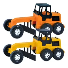 Trator Patrola Maquina Motoniveladora Infantil Brinquedos Cor Sortido Foto mini  2