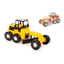 Trator Patrola Maquina Motoniveladora Infantil Brinquedos Cor Sortido Foto mini  3