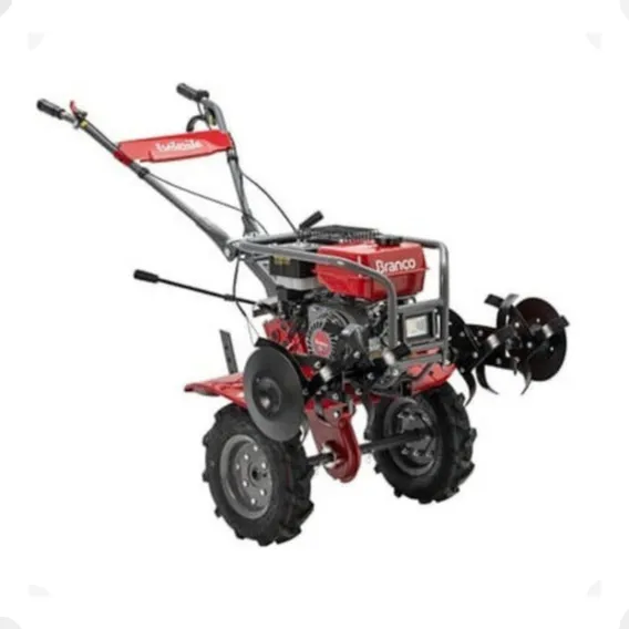 Tratorito Motocultivador 7,5cv Gasolina Branco 4 Marchas Foto 1