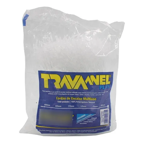 Trava Anel Plus 125mm Pacote Com 1000 Unidades Cor Branco Foto 1