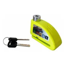 Trava Antifurto Cadeado Moto Alarme Sonoro Freio Disco Foto mini 2