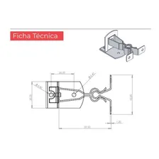 Trava Calço Prendedor Em Inox Para Porta Piso Foto mini 3