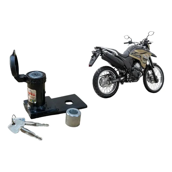 Trava Coroa Antifurto Para Moto Lander 2024 Trava Bem Foto 1