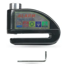 Trava Disco Anti Furto C/ Alarme Cabo Lembrete Universal Foto mini 4