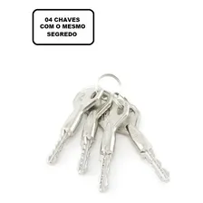 Trava Fechadura Auxiliar Stam 1004 Par Inox 4 Chaves Tetra Foto mini 4