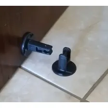 Trava Fixa Porta Madeira Parede Piso Soprano Preto Foto mini 3