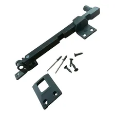 Trava Limitadora ajustavel anti-arrombamento para Janela Basculante Tranca segurança sistema anti furto Haste Frontal Solida Maxim Ar Preta 20cm Sabra Ferragens Foto mini 1